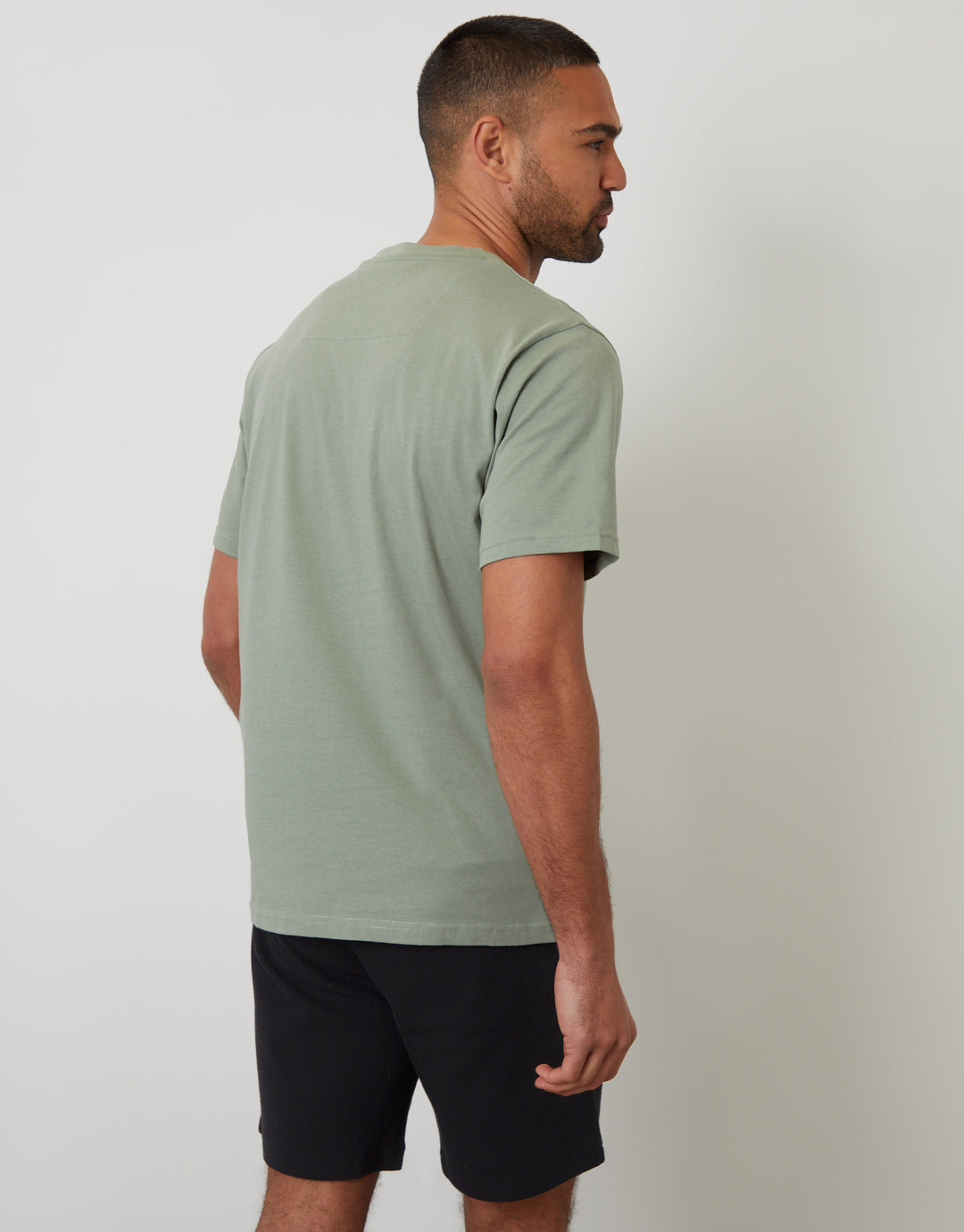 Sage Green Textured Short Pyjamas (2-Piece Set)