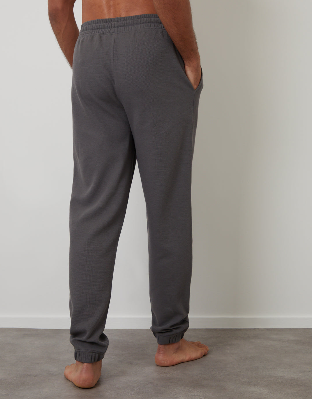 Slate Grey & Navy Waffle Textured Jogger-Style Lounge Pants (2 Pack)