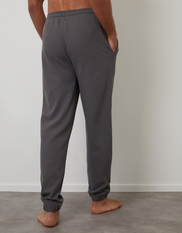 Slate Grey & Navy Waffle Textured Jogger-Style Lounge Pants (2 Pack)