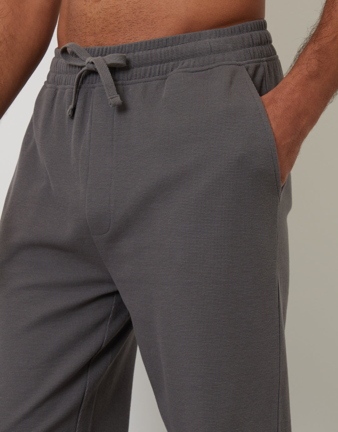 Slate Grey & Navy Waffle Textured Jogger-Style Lounge Pants (2 Pack)