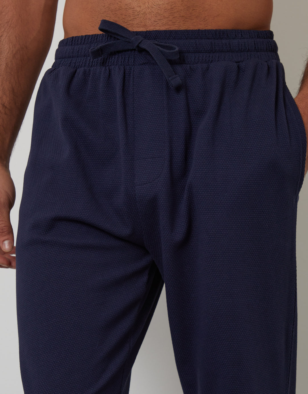 Navy & Black Popcorn Textured Jogger-Style Lounge Pants (2 Pack)