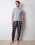 Grey Marl Check Pyjamas (2-Piece Set)