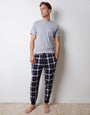 Grey Marl Check Pyjamas (2-Piece Set)