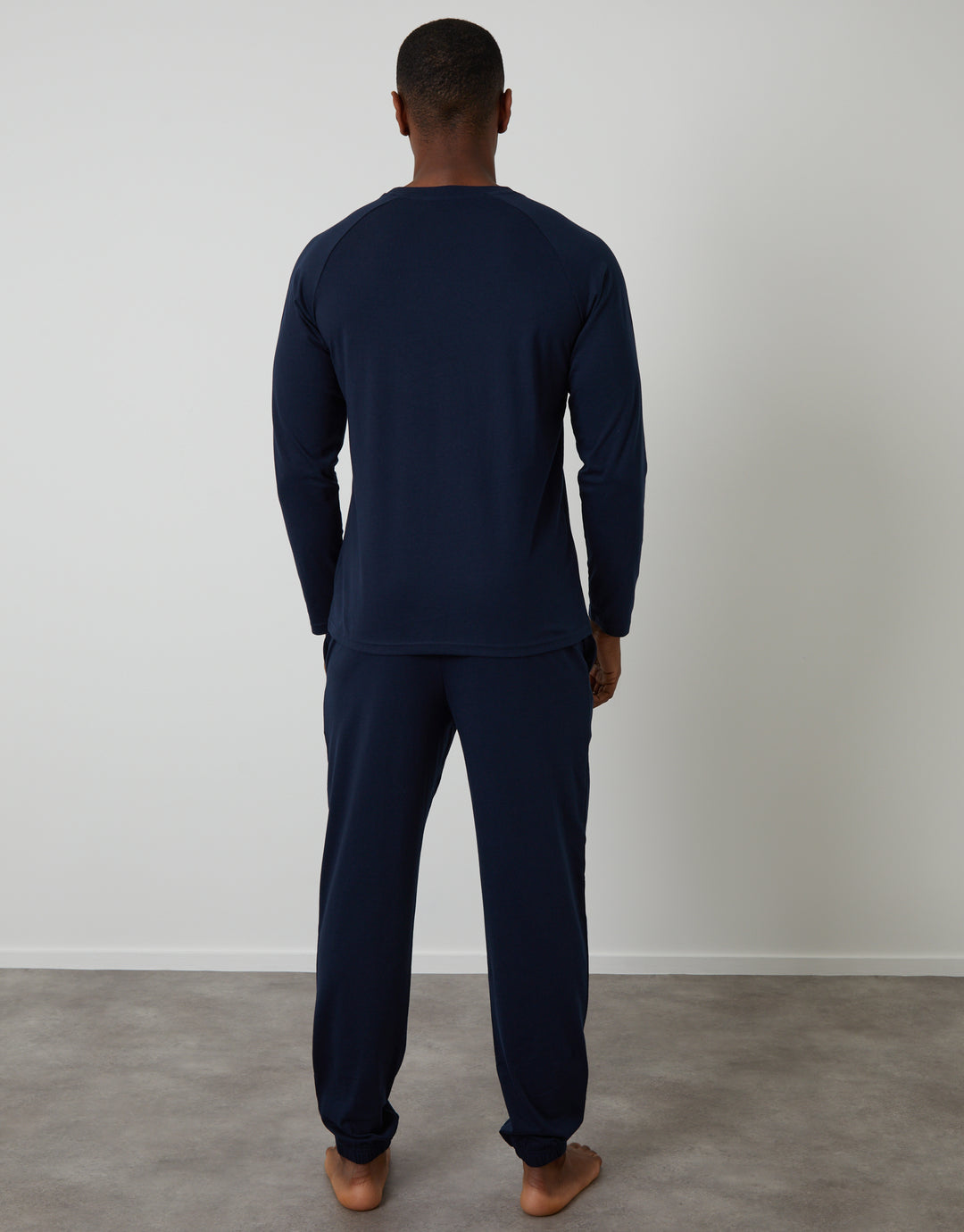 Navy Sweatshirt & Jogger Lounge Set (2-Piece Set)