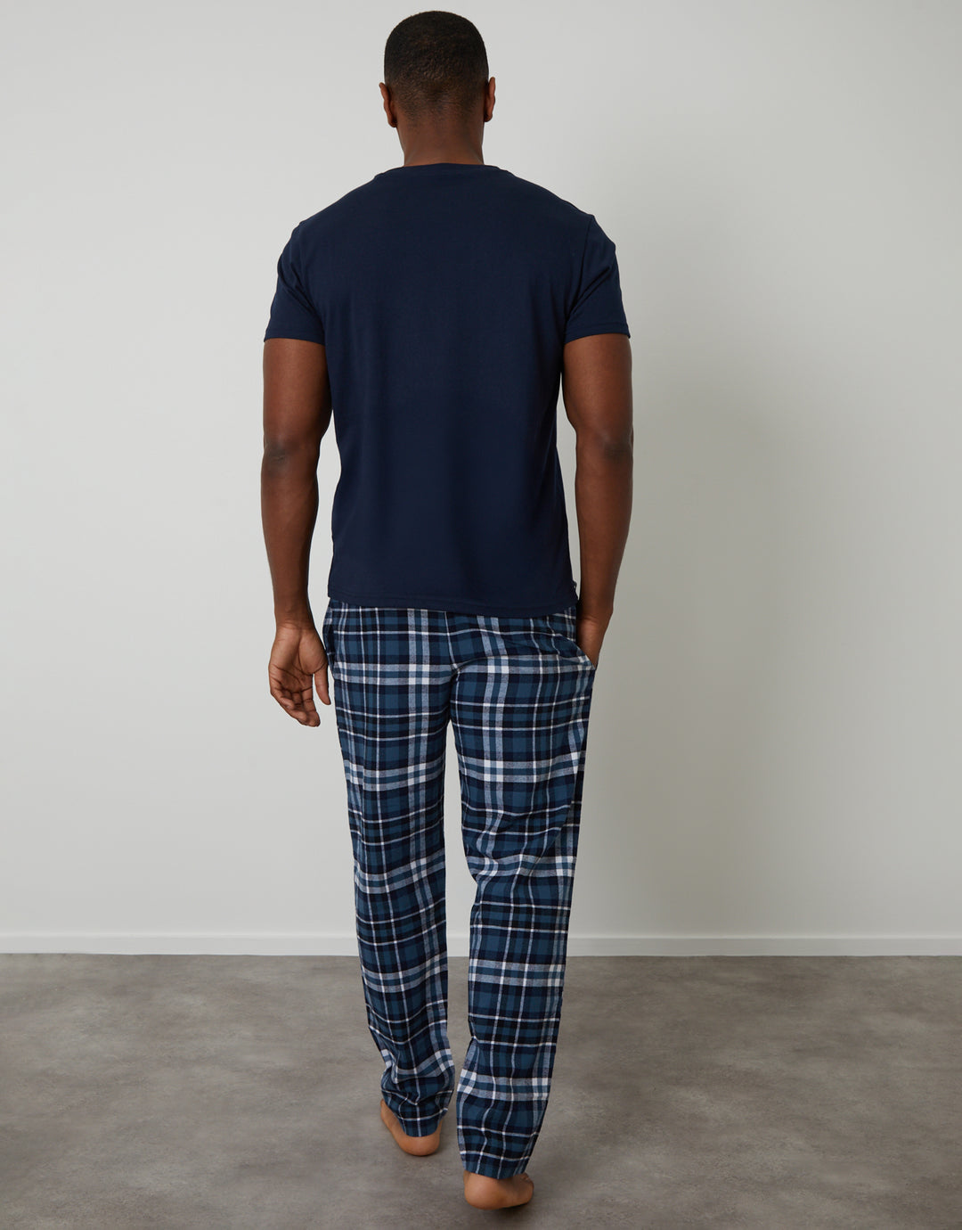 Navy Check Pyjamas (2-Piece Set)