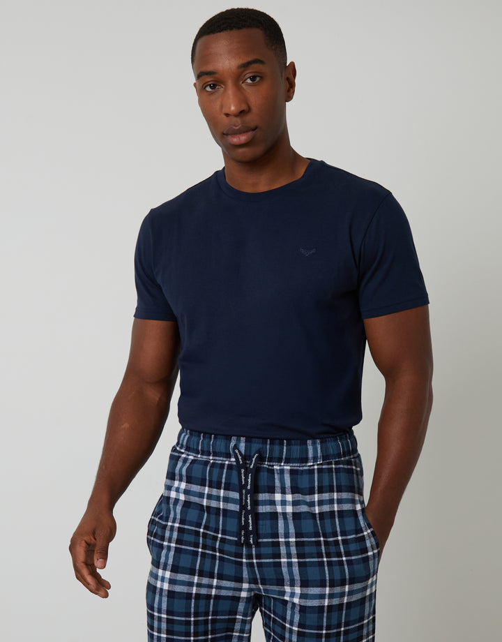 Navy Check Pyjamas (2-Piece Set)