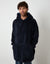 Navy Oversized Borg Lounge Hoodie