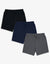 Dark Mix Waffle Textured Lounge Shorts (3 Pack)