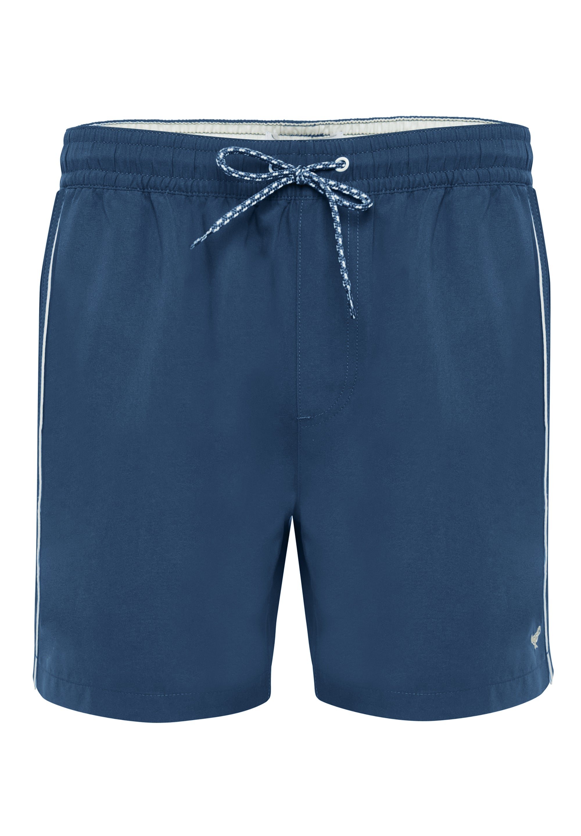 Threadbare Men's Blue Contrast Piping Quick Dry Swim Shorts