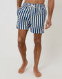 Blue Striped Seersucker Swim Shorts