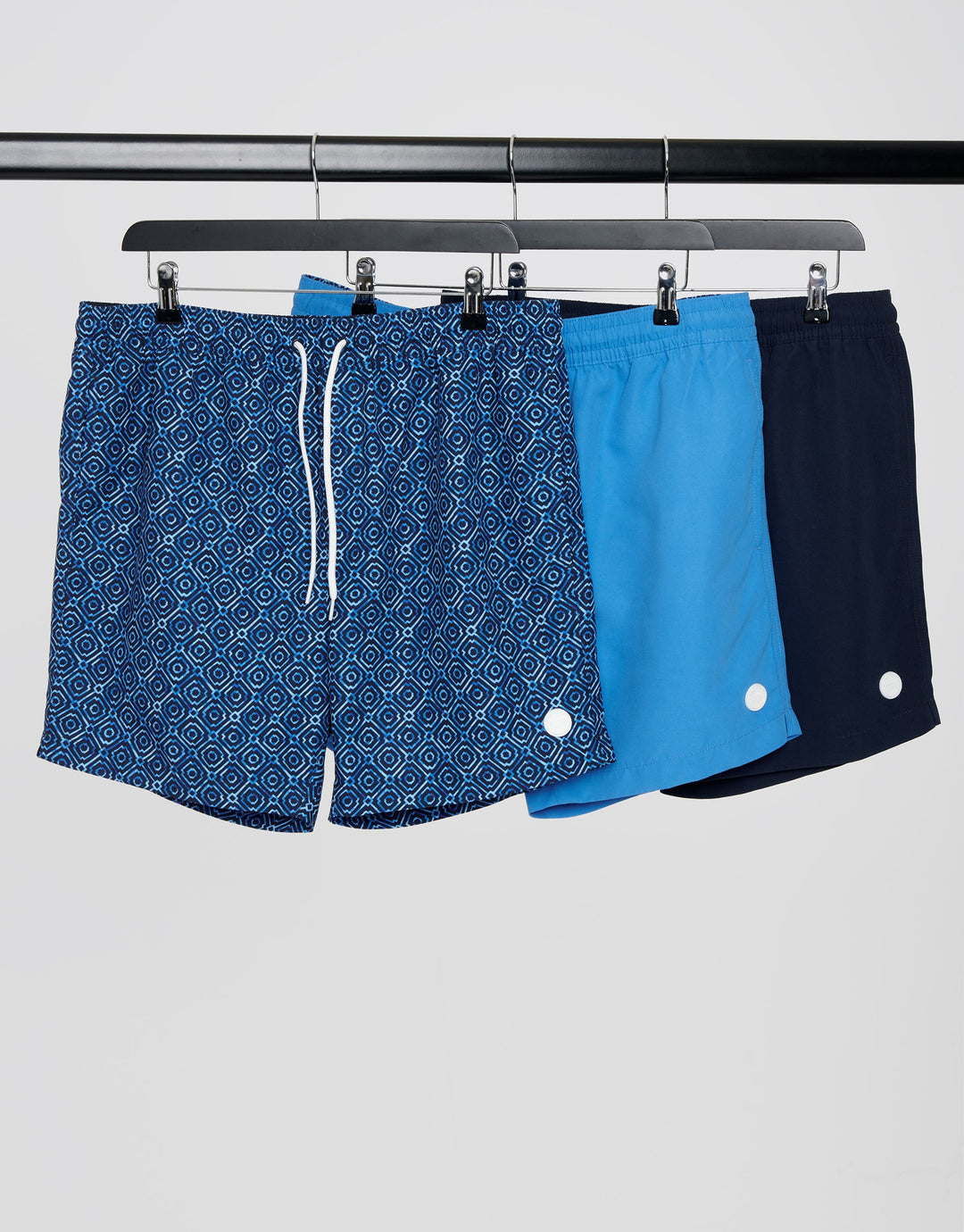 Blue Mix Swim Shorts (3 Pack)