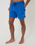 Crab Embroidered Quick Dry Swim Shorts in Blue