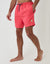 Ice Lolly Embroidered Quick Dry Swim Shorts in Coral Pink