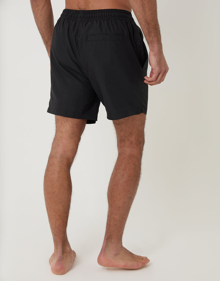 2 Pack Black & Red Quick Dry Swim Shorts