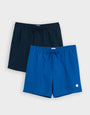 2 Pack Blue Quick Dry Swim Shorts