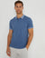 Denim Blue Popcorn Jersey Polo Shirt