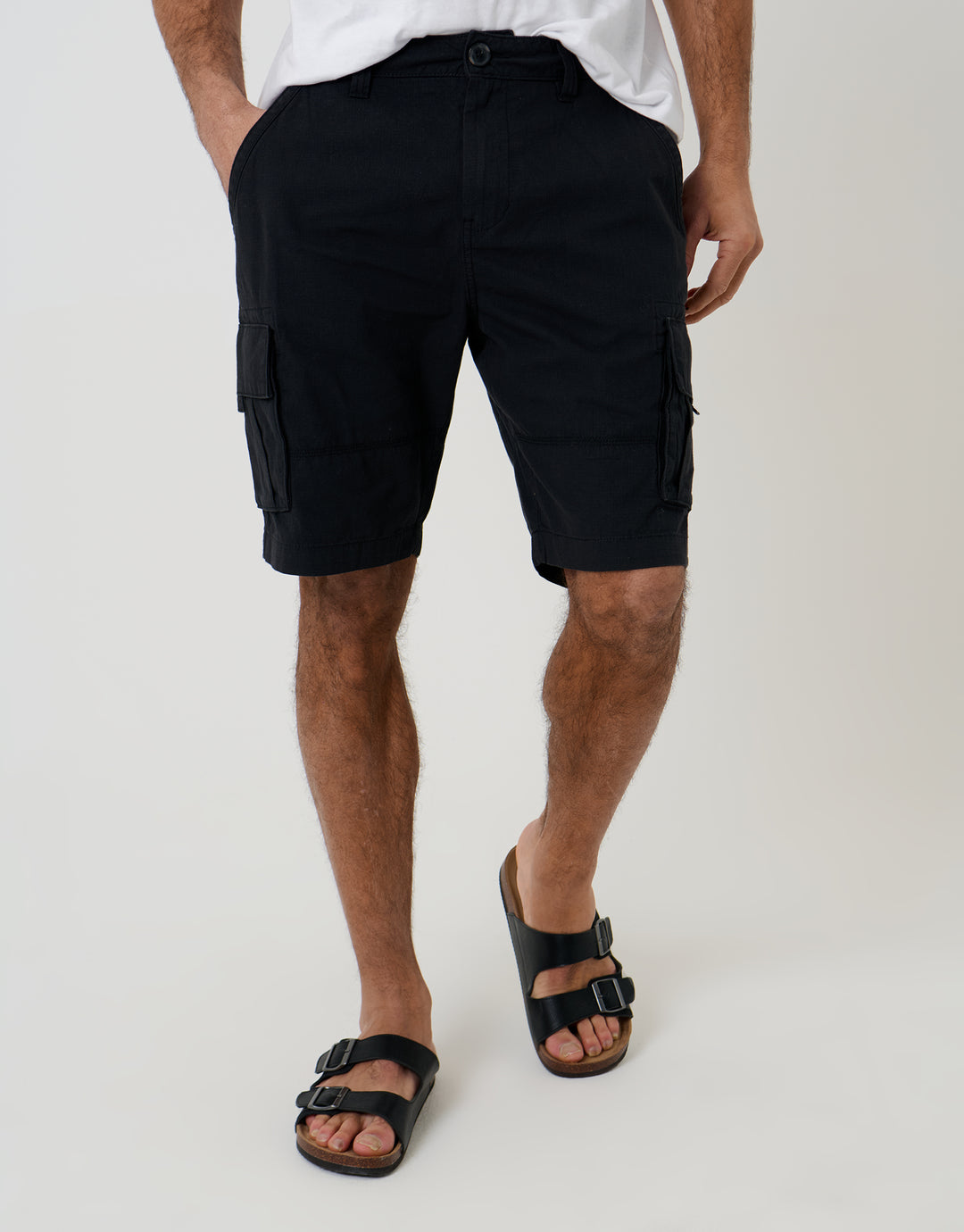Black Cargo Shorts