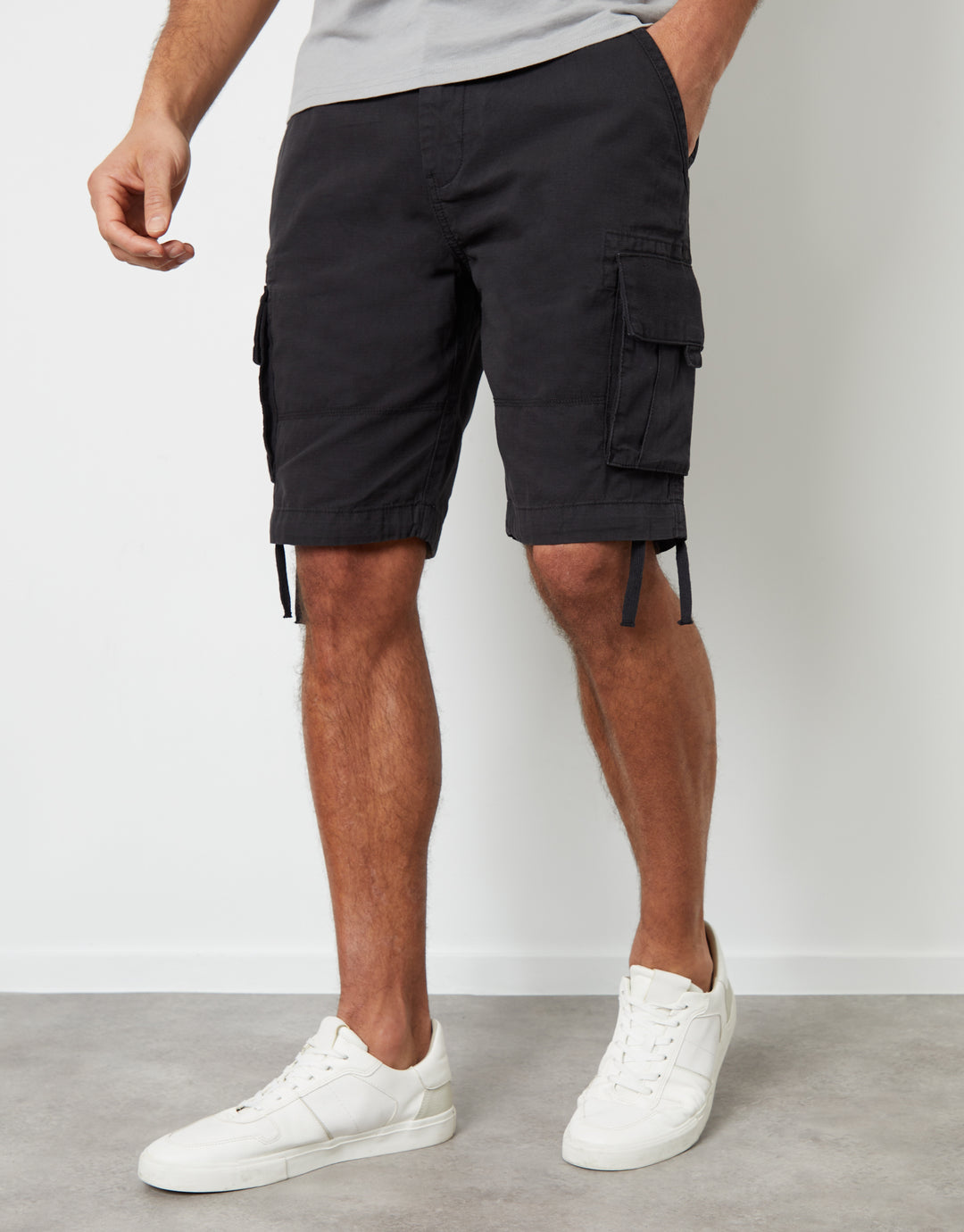 Black Cargo Shorts