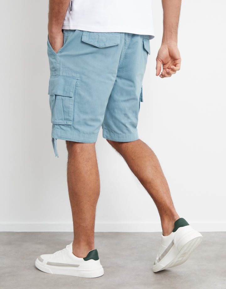 Duck Egg Blue Cargo Shorts