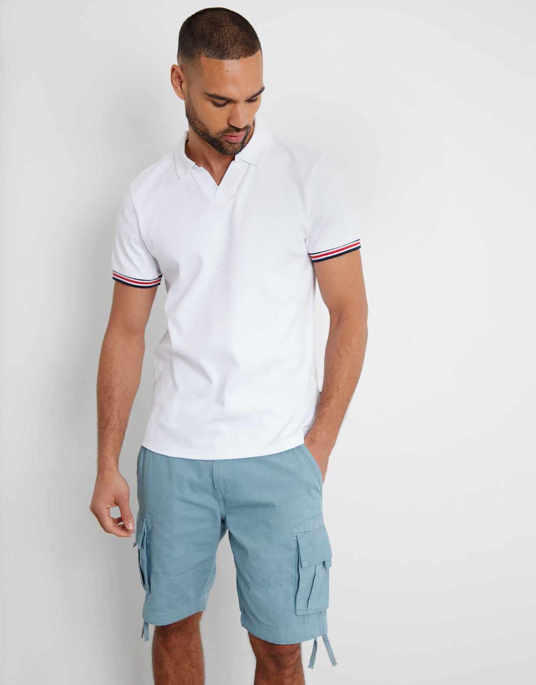 Duck Egg Blue Cargo Shorts