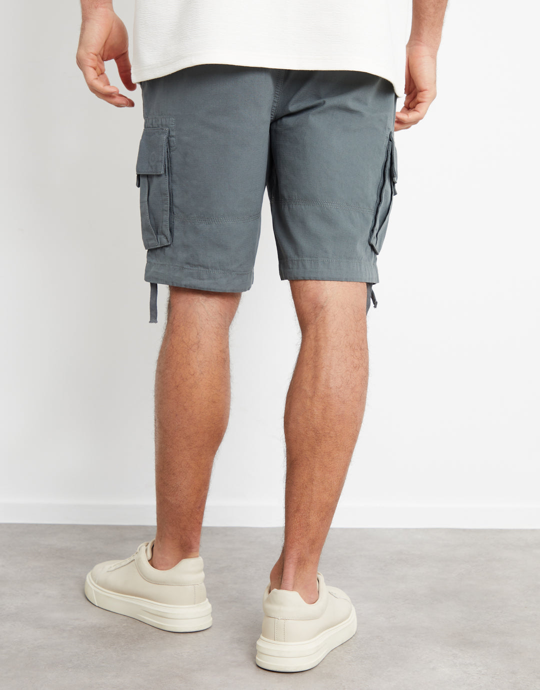 Charcoal Green Cargo Shorts