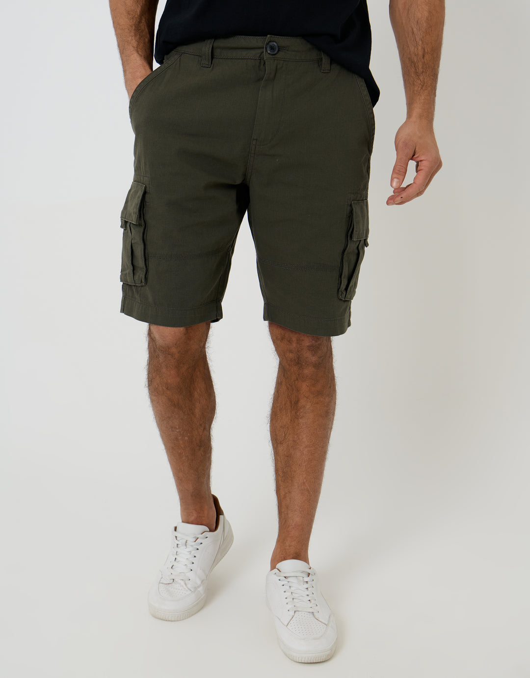 Forest Green Cargo Shorts