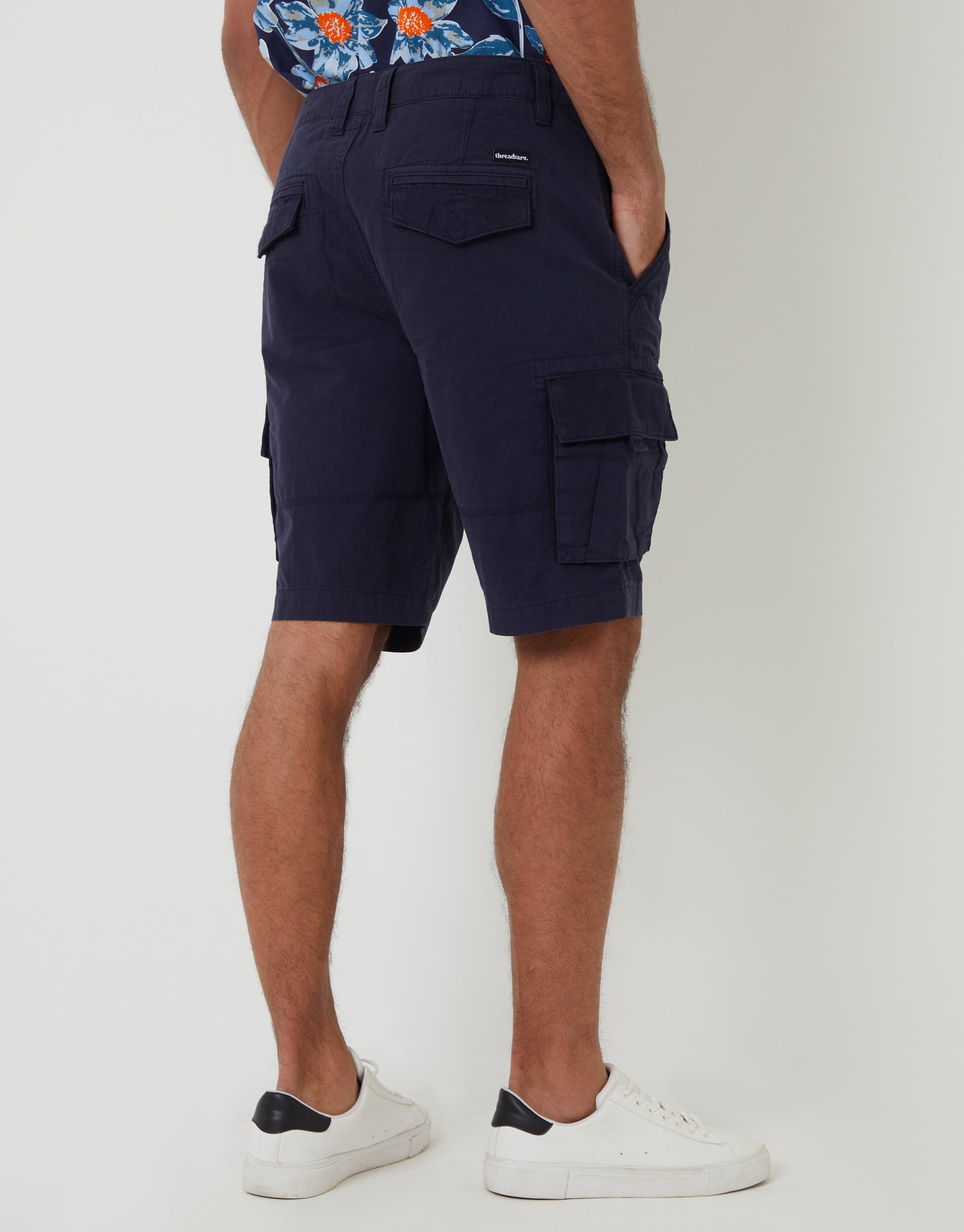 Threadbare Men's Navy Cargo Shorts