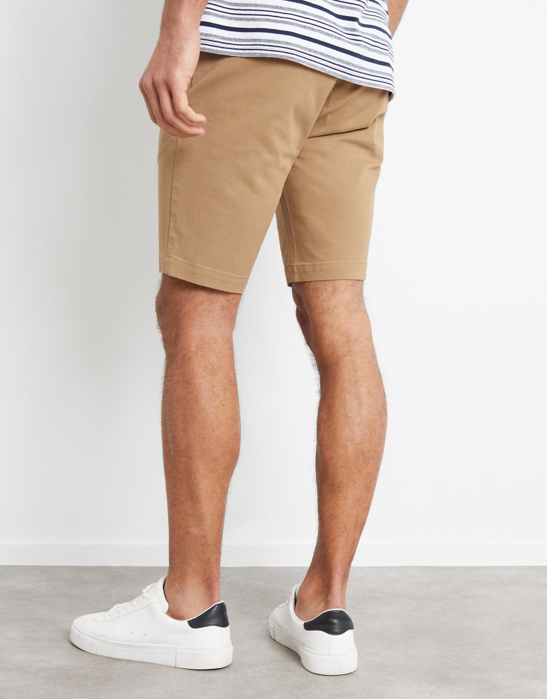 Dark Stone Slim Fit Chino Shorts