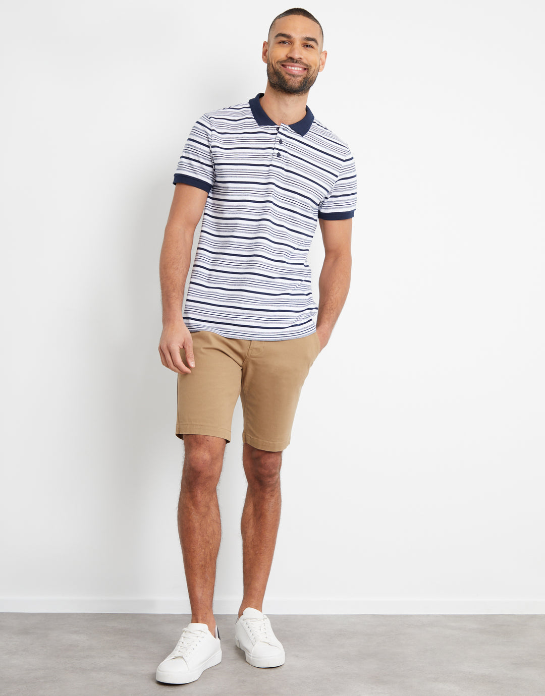 Dark Stone Slim Fit Chino Shorts