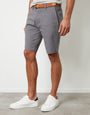 Slate Grey Belted Chino Shorts