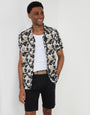 Threadbare Belted Chino Shorts in Black - shirt pairing