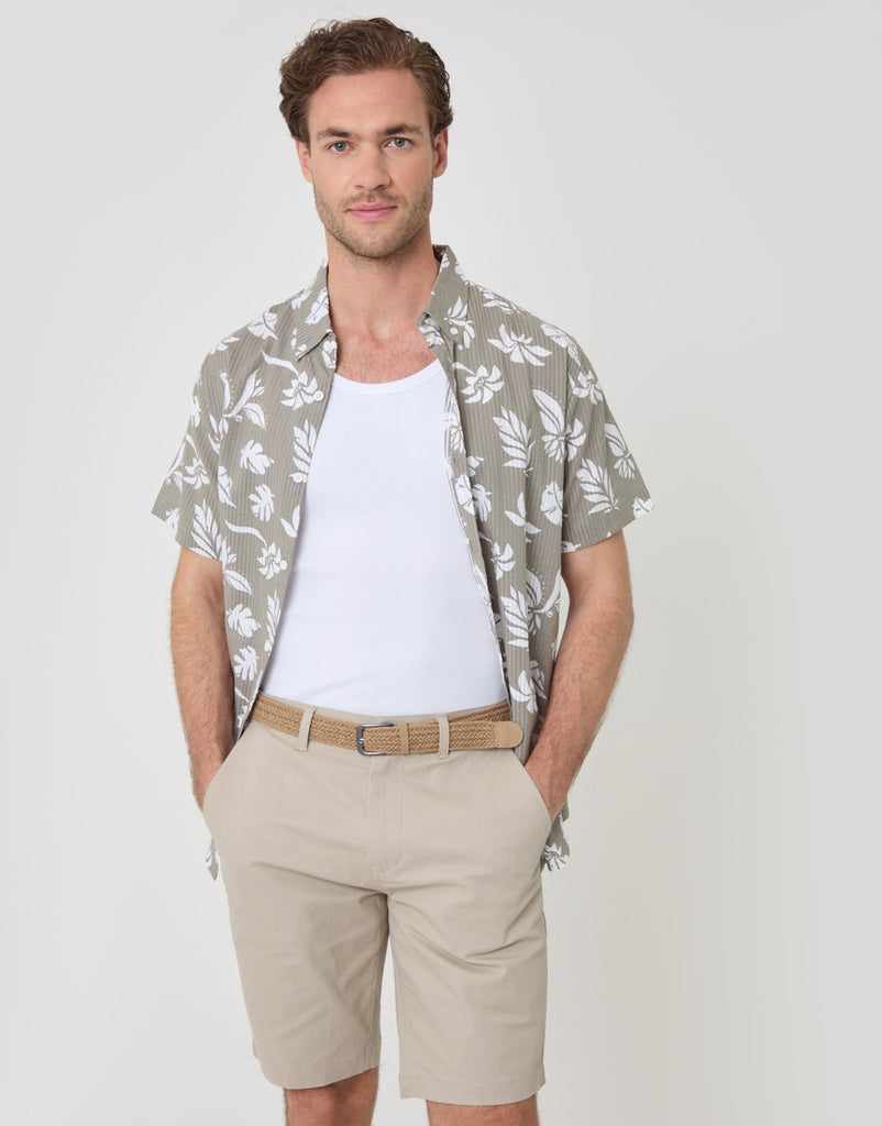 Belted Chino Shorts