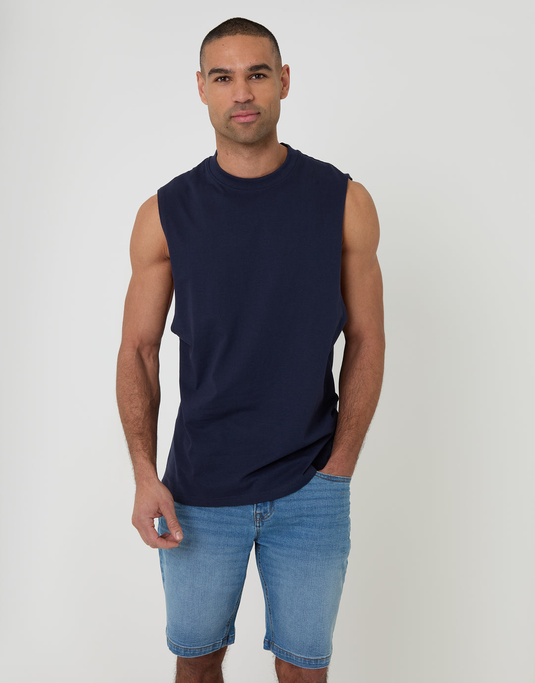 Light Wash Denim Shorts