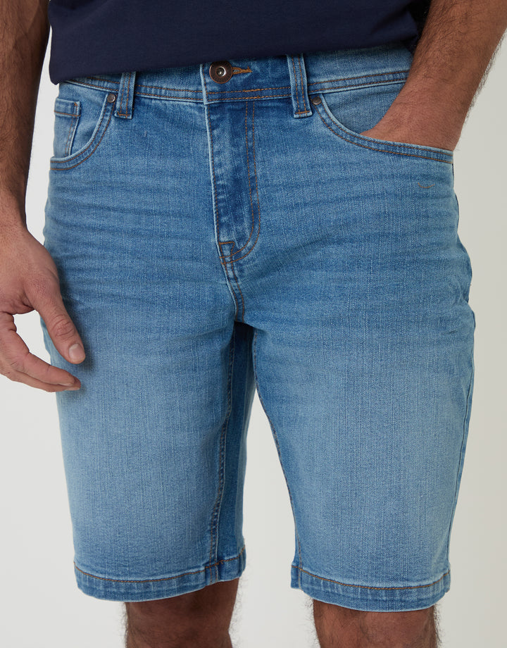 Light Wash Denim Shorts