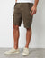 Chocolate Brown Cotton Utility Cargo Shorts