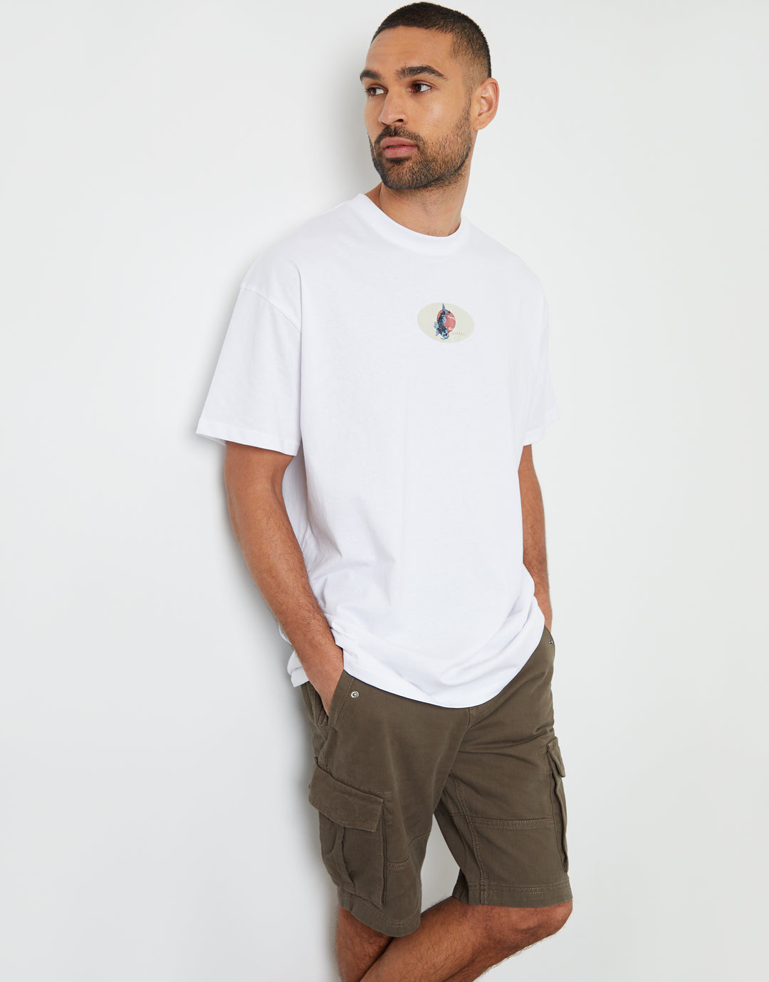 Chocolate Brown Cotton Utility Cargo Shorts