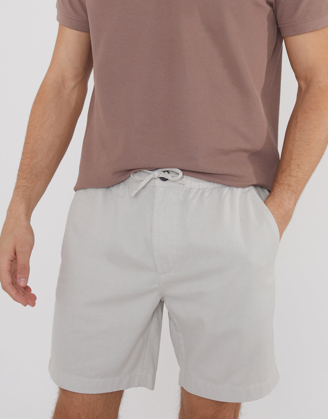 Off White Jogger Style Shorts