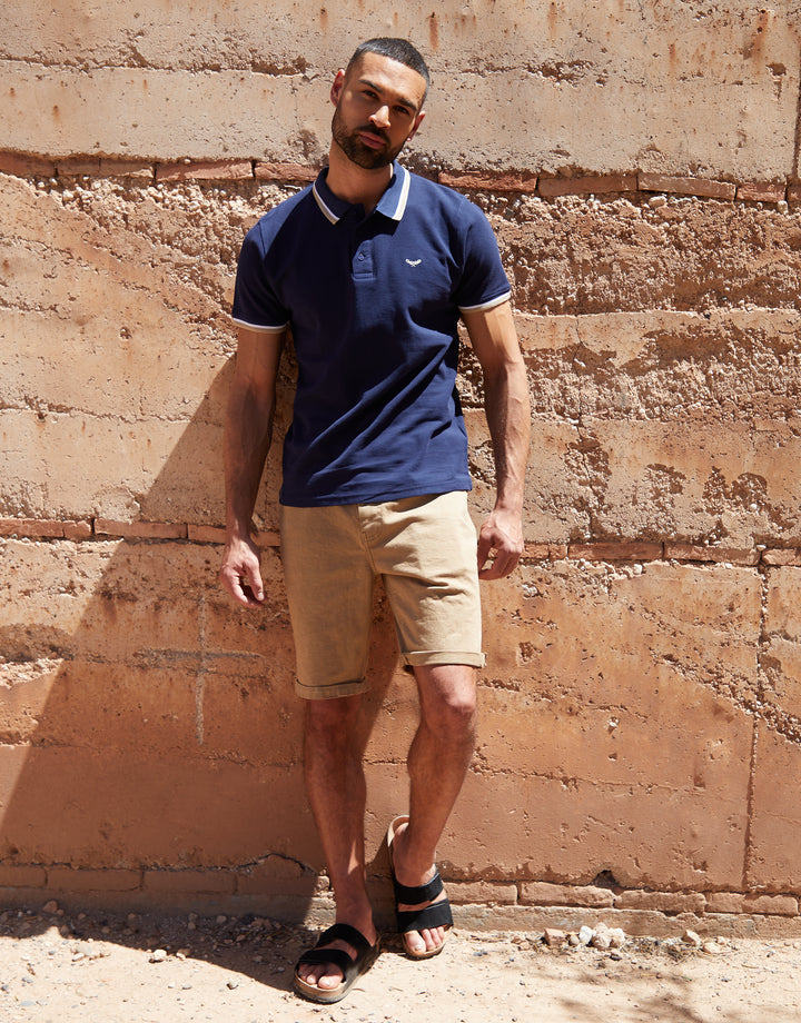 Stone Overdyed Denim Shorts