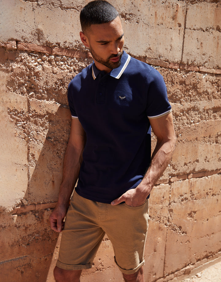 Stone Overdyed Denim Shorts