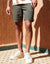 Khaki Green Overdyed Denim Shorts