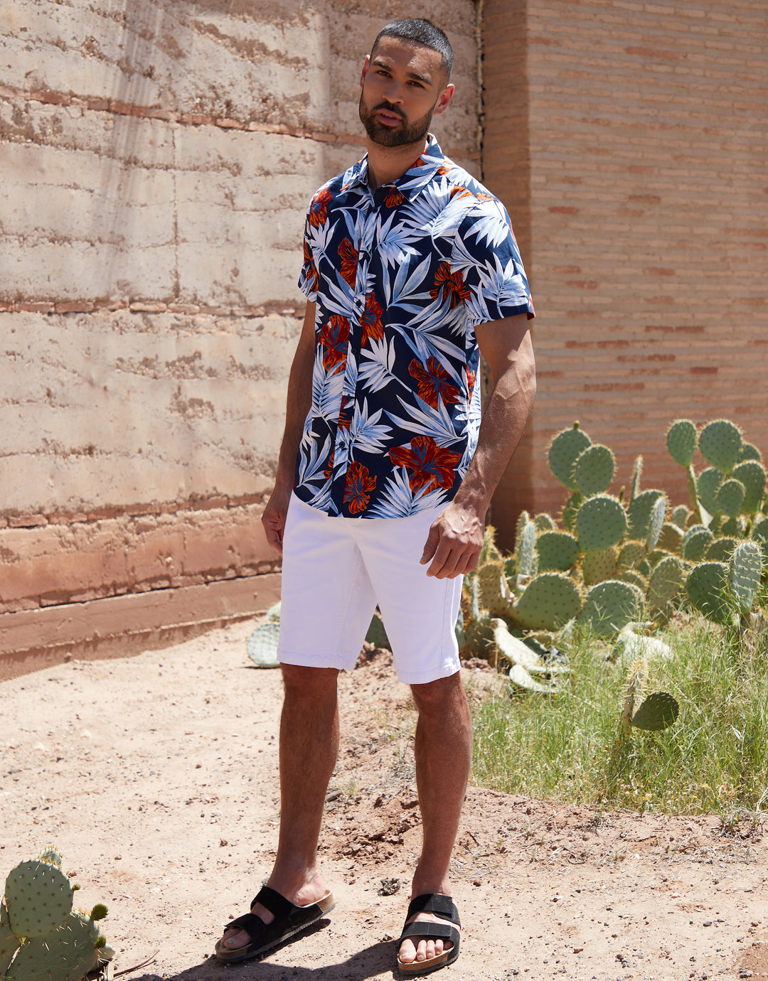 White Overdyed Denim Shorts