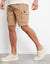 Dark Stone Jogger Style Cargo Shorts