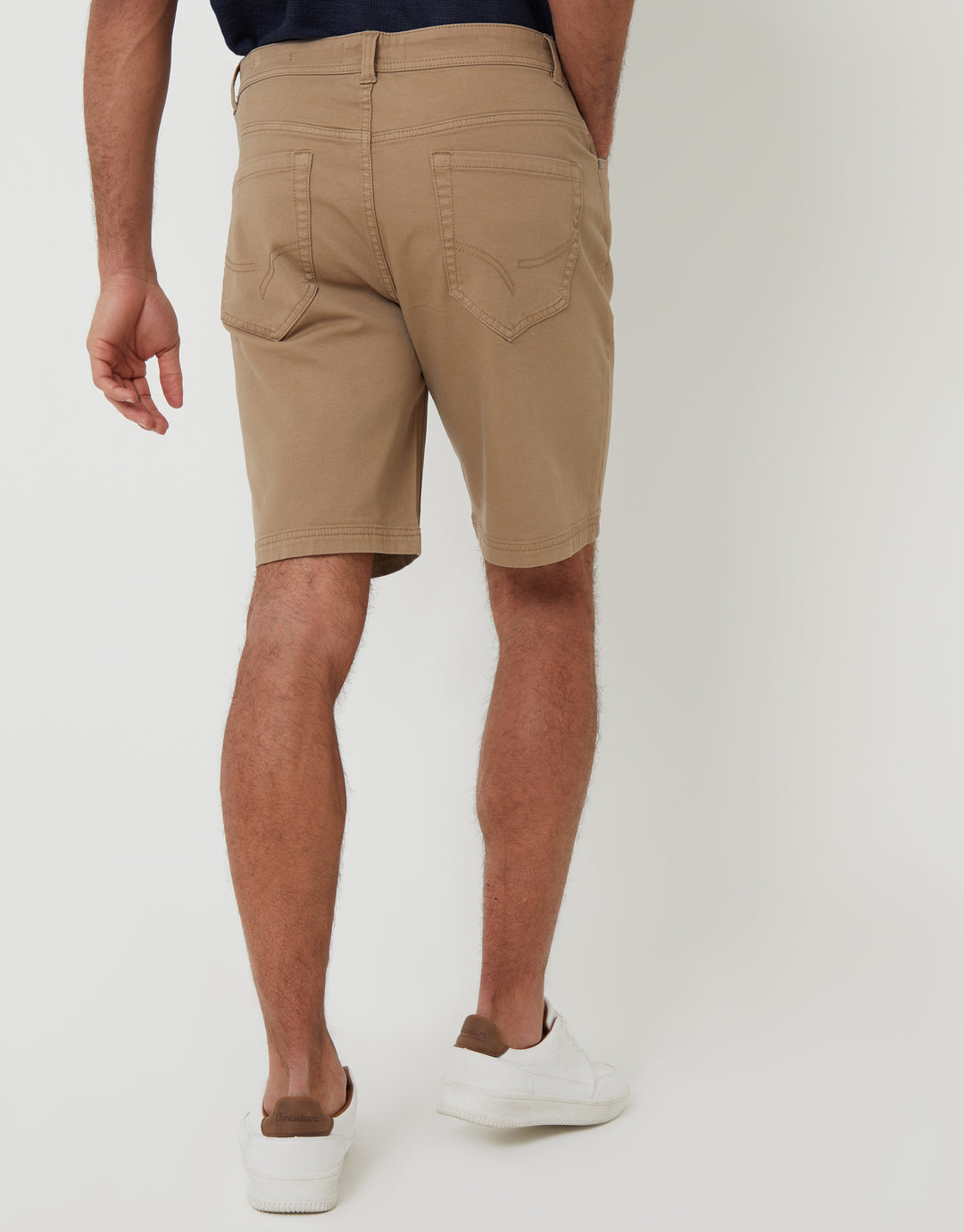 Dark Stone Stretch 5 Pocket Chino Shorts