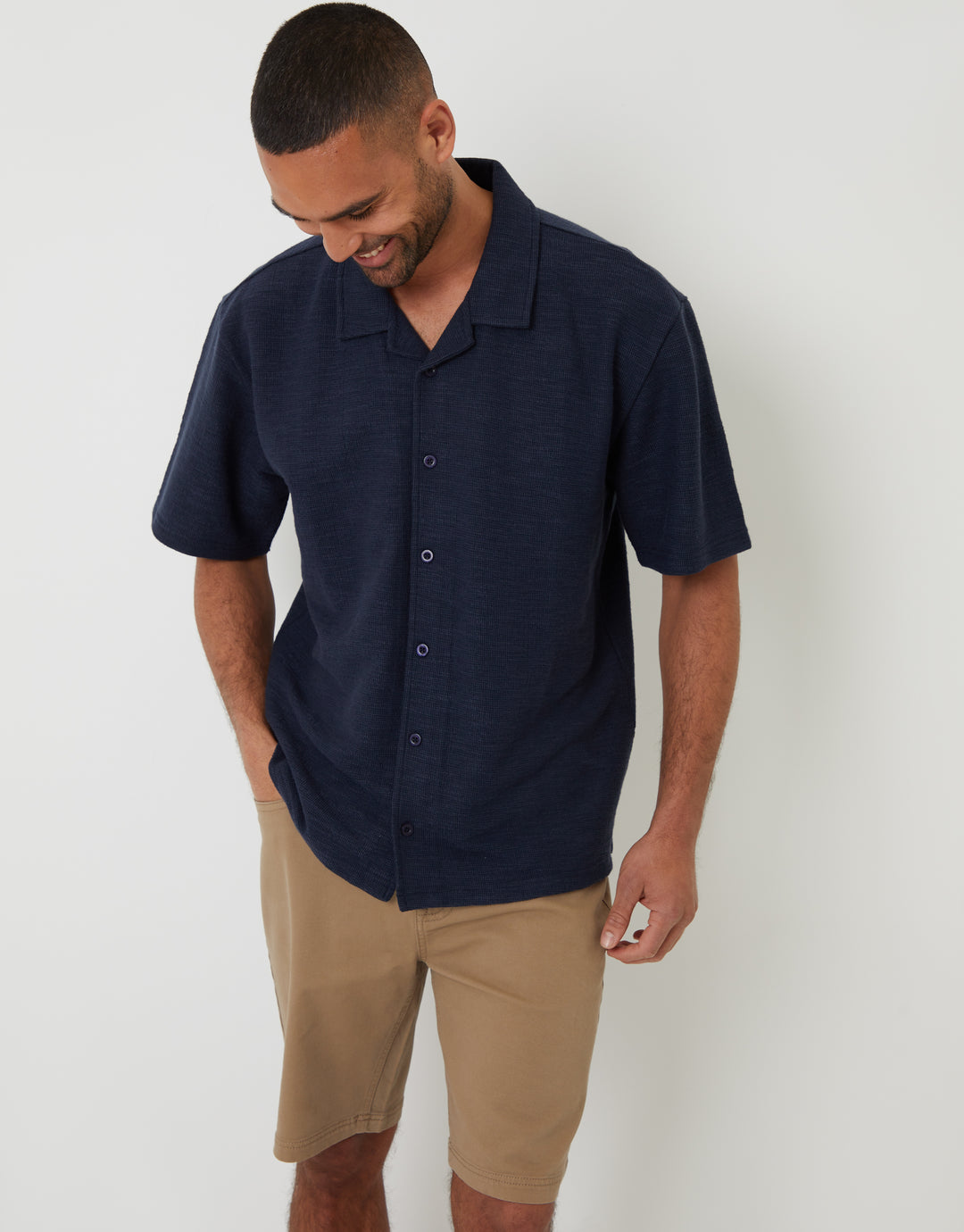 Dark Stone Stretch 5 Pocket Chino Shorts