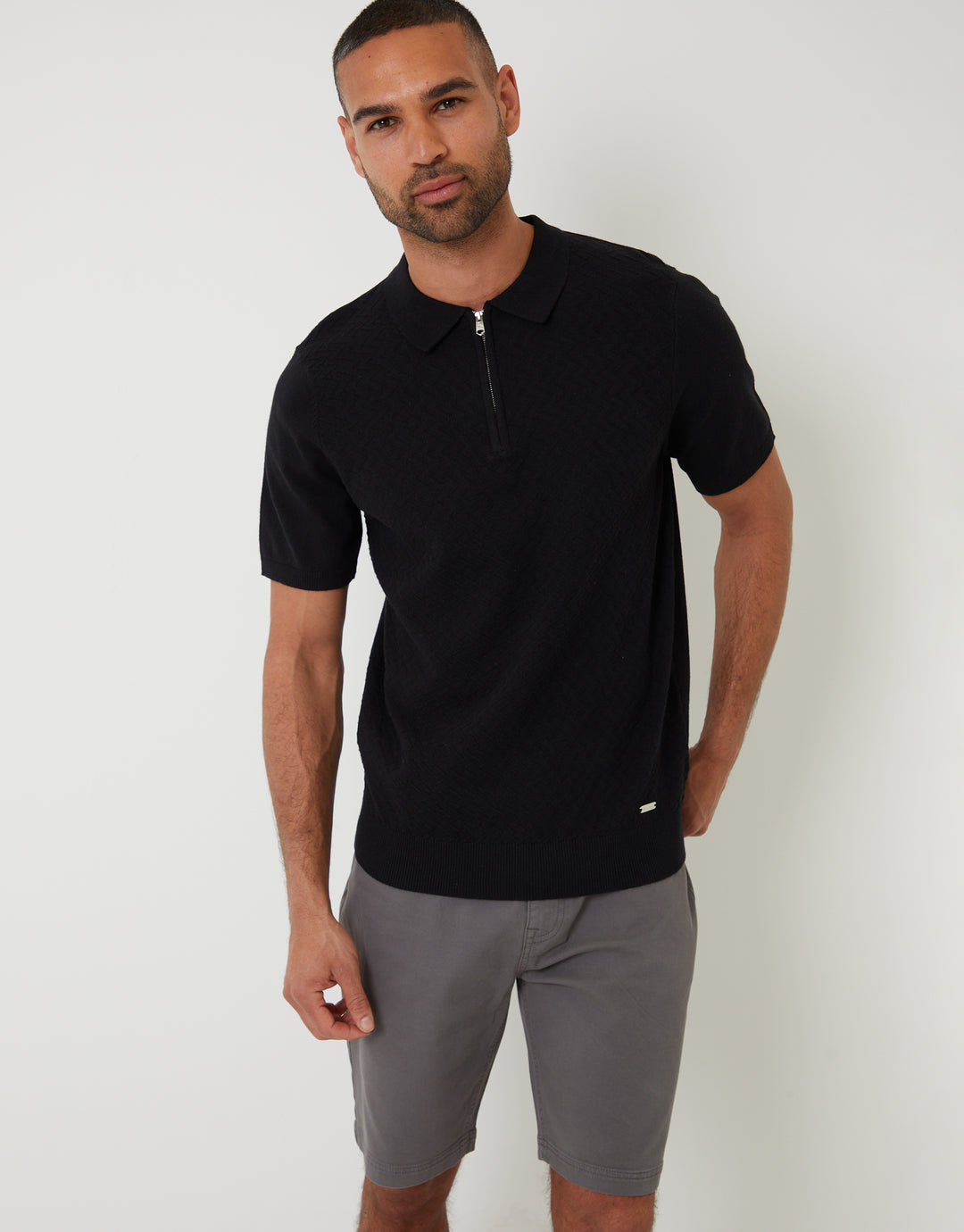 Slate Grey Stretch 5 Pocket Chino Shorts