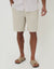 Light Stone Linen Blend Shorts