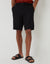 Black Linen Blend Shorts