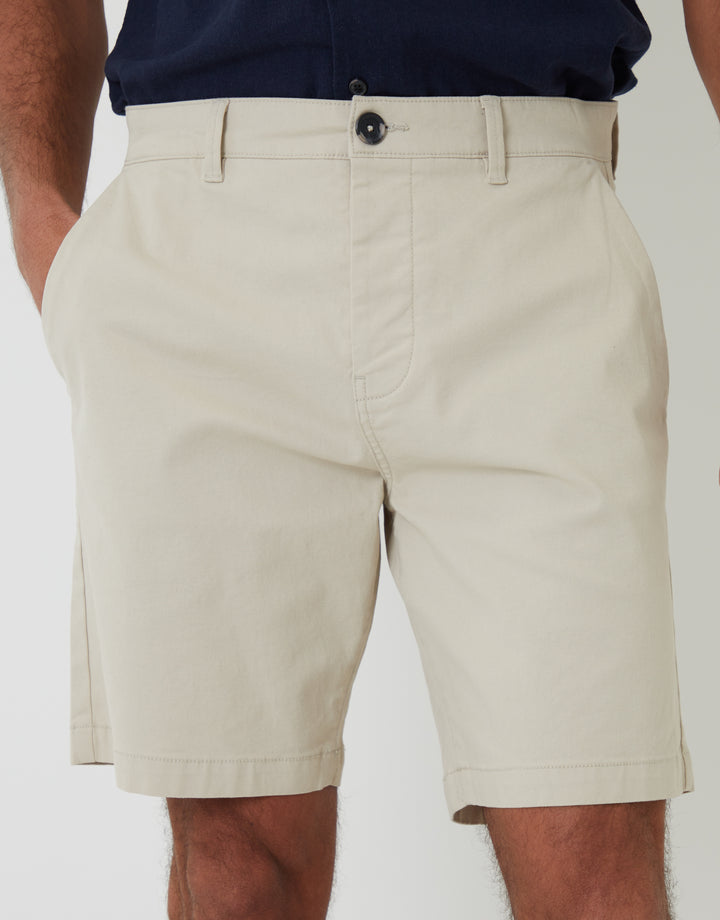 Light Stone Regular Fit Stretch Chino Shorts