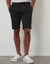 Black Elasticated Waist Regular Fit Stretch Chino Shorts