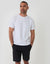 Regular Fit Elasticated Waist Stretch Chino Shorts in Black